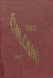 1927 Hornellsville Yearbook Front Cover