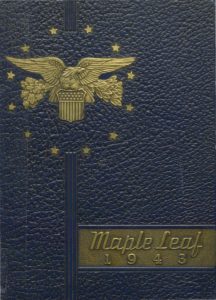 1943 Hornell Yearbook Front Cover