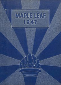 1947 Hornell Yearbook Front Cover