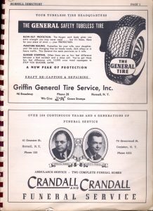 1955 Hornell Directory Page 1
