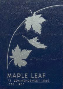 1957 Hornell Yearbook Front Cover