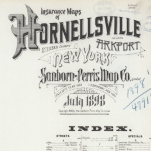 1898 Hornellsville Map