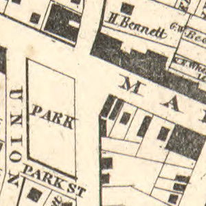 1857 Hornellsville Map